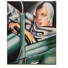 Sprzedam obraz Tamara Łempicka, Kobieta w zielonym bugatti